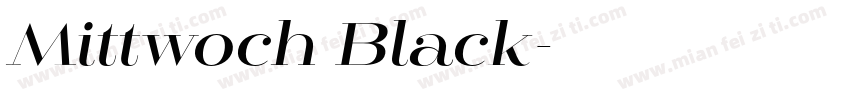 Mittwoch Black字体转换